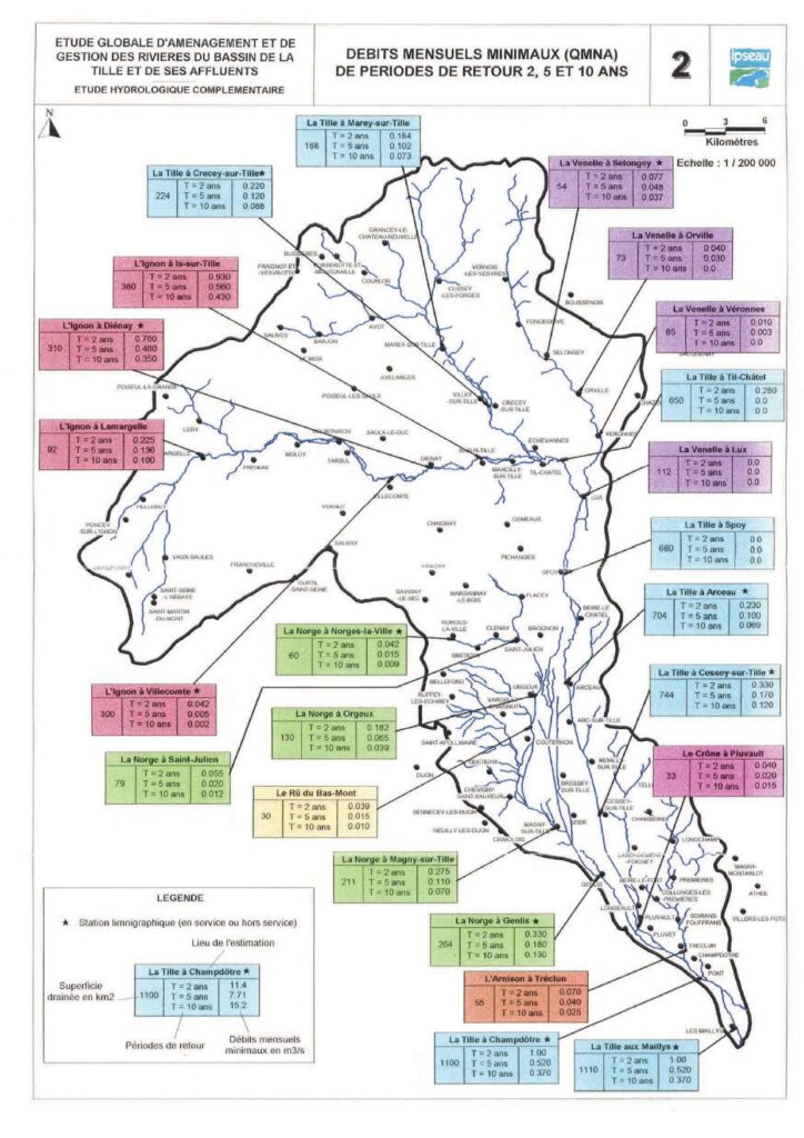 Bassin Tille_Débits d_étiage